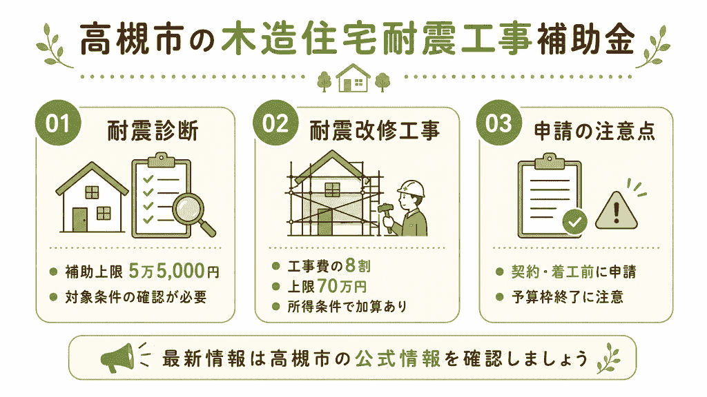 高槻市の木造住宅耐震工事補助金